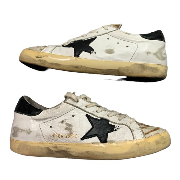 Golden Goose “Destroyed Zebra” pony hair sneakers - Picture 7 of 15
